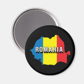 Kaart van Roemenië Magneet (Voorkant / Achterkant)
