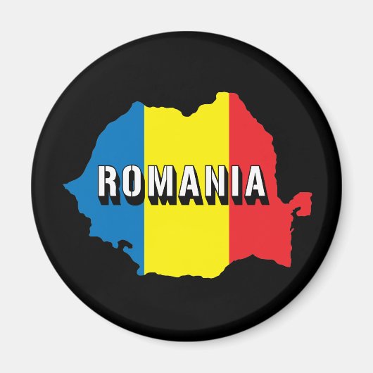 Kaart van Roemenië Magneet (Voorkant)