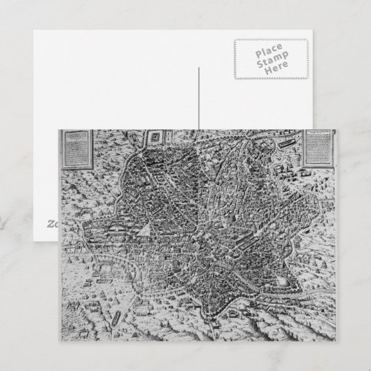 Kaart van Rome, 1579 (Voorkant / Achterkant)