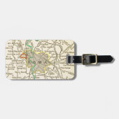  kaart van ROME Bagagelabel (Voorkant horizontaal)