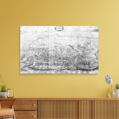 Kaart van Rome Canvas Afdruk (Insitu (Woonkamer))