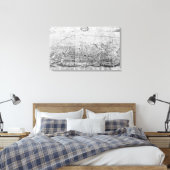Kaart van Rome Canvas Afdruk (Insitu (Slaapkamer))
