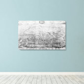 Kaart van Rome Canvas Afdruk (Insitu (Houten vloer))