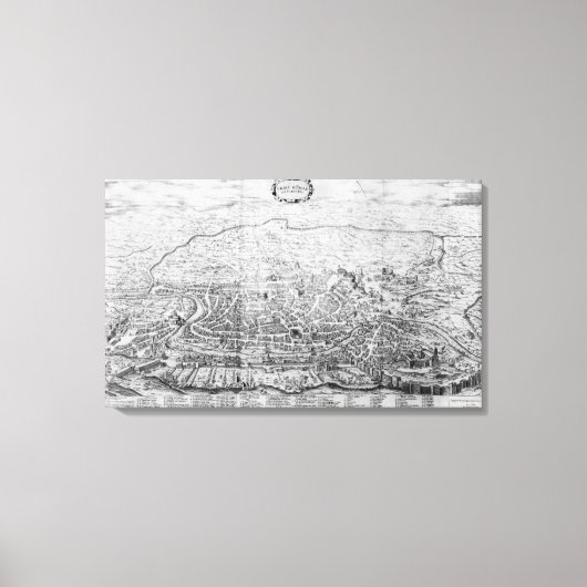 Kaart van Rome Canvas Afdruk (Voorkant)