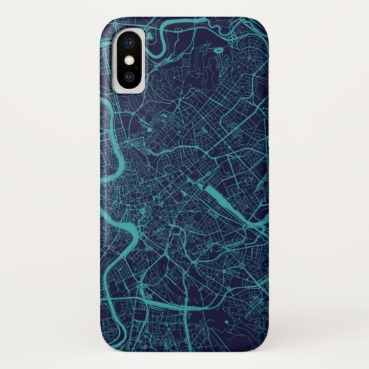 Kaart van Rome Case-Mate iPhone Case (Achterkant)