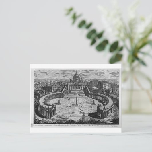 Kaart van Rome en de Campus Martius (Staand voorkant)