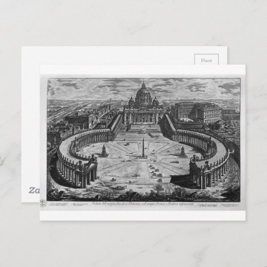 Kaart van Rome en de Campus Martius (Voorkant / Achterkant)