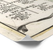  kaart van Rome Italië (1716) Poster (Hoek)