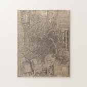  kaart van Rome Italië (1730) Legpuzzel (Verticaal)