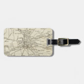  kaart van Rome Italië (1821) Bagagelabel (Voorkant horizontaal)