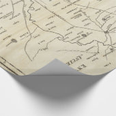  kaart van Rome Italië (1821) Cadeaupapier (Hoek)