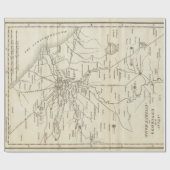  kaart van Rome Italië (1821) Cadeaupapier (Vlak)