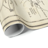  kaart van Rome Italië (1821) Cadeaupapier (Rol Hoek)