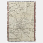 kaart van Rome Italië (1821) Deken (Voorkant Verticaal)