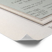 Kaart van Rome Italië 1869 Reproductie Poster (Hoek)