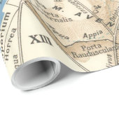  kaart van Rome Italië (1870) Cadeaupapier (Rol Hoek)