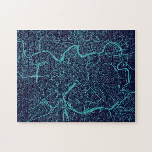 Kaart van Rome Legpuzzel (Horizontaal)