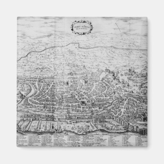 Kaart van Rome Magneet (Voorkant)