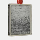Kaart van Rome Metalen Ornament (Rechts)