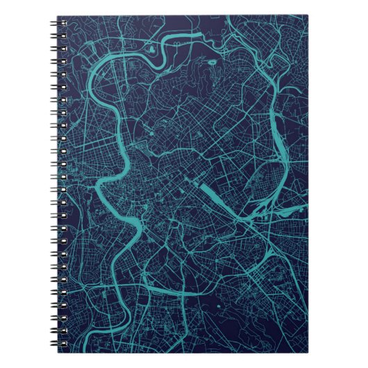 Kaart van Rome Notitieboek (Voorkant)