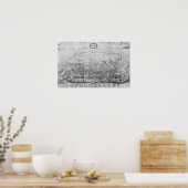 Kaart van Rome Poster (Keuken)