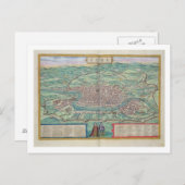 Kaart van Rome, van "Civitates Orbis Terrarum" doo (Voorkant / Achterkant)