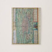 Kaart van Rome, van "Civitates Orbis Terrarum" doo Legpuzzel (Verticaal)