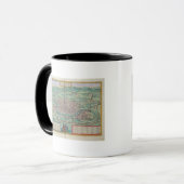 Kaart van Rome, van "Civitates Orbis Terrarum" doo Mok (Voorkant links)