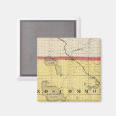 Kaart van Roscommon County Magneet (Voorkant / Achterkant)