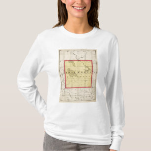 Kaart van Roscommon County, Michigan T-shirt