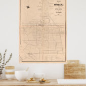  kaart van Roselle NJ (1887) Poster (Keuken)