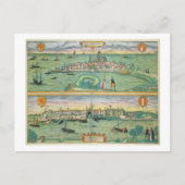 Kaart van Rotterdam en Gouda, van 'Civitates Orbis (Voorkant)