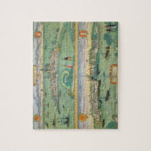 Kaart van Rotterdam en Gouda, van 'Civitates Orbis Legpuzzel (Verticaal)