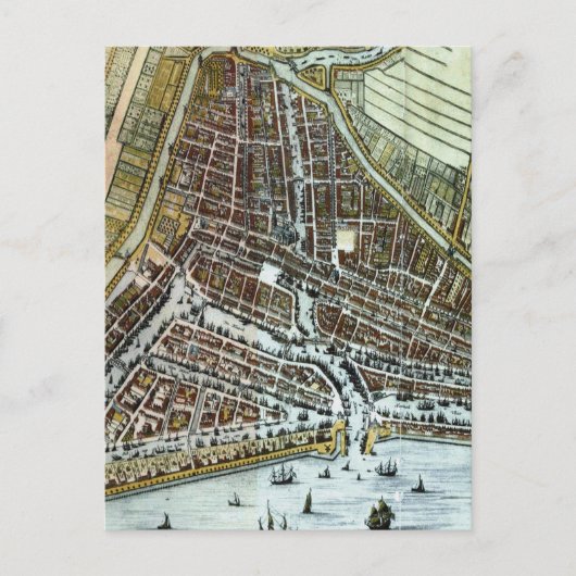  kaart van Rotterdam Nederland (1649) (Voorkant)