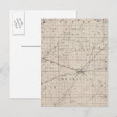 Kaart van Rush County (Voorkant / Achterkant)