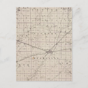 Kaart van Rush County