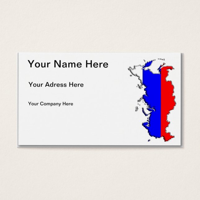 Kaart van Rusland (Voorkant)