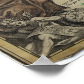 Kaart van Rusland (1704) Poster (Hoek)