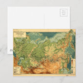 Kaart van Rusland (1912) (Voorkant / Achterkant)