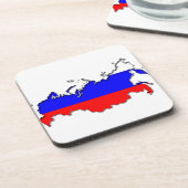 Kaart van Rusland Bier Onderzetter (Linkerzijde)
