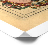 Kaart van Rusland en Siberië 1706 Poster (Hoek)