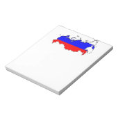 Kaart van Rusland Notitieblok (Linkerzijde)