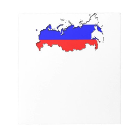 Kaart van Rusland Notitieblok (Voorkant)