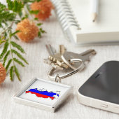 Kaart van Rusland Sleutelhanger (Zijkant)