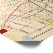 Kaart van Rye, New York Poster (Hoek)