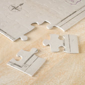 kaart van Saint Lucia en Martinique (1781) Legpuzzel (Zijkant)