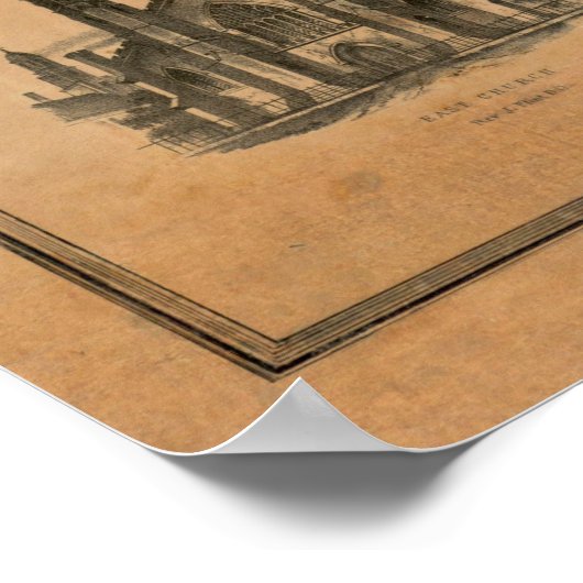  kaart van Salem MA (1851) Poster (Hoek)