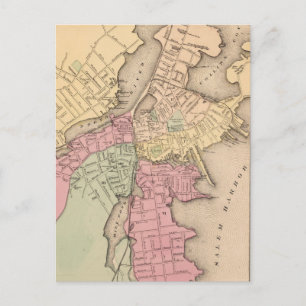  kaart van Salem Massachusetts (1871)