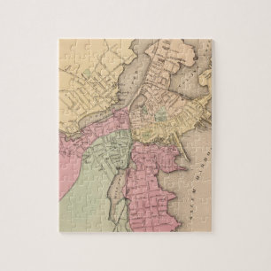 kaart van Salem Massachusetts (1871) Legpuzzel