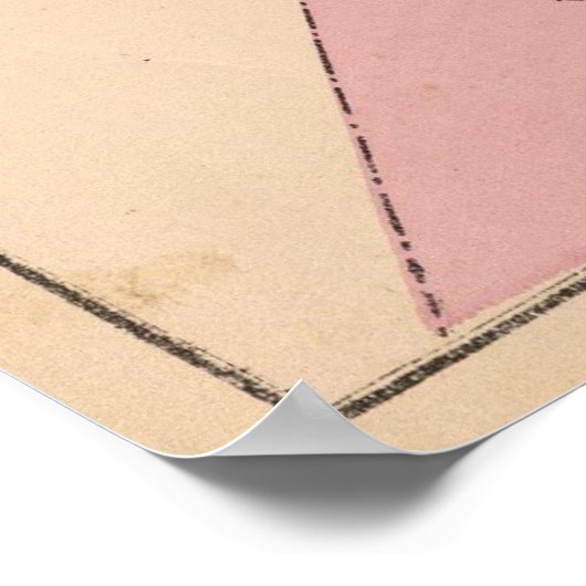 kaart van Salem Massachusetts (1871) Poster (Hoek)